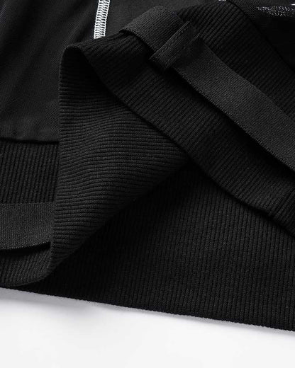 Shadow Cyber Lines Cropped Top