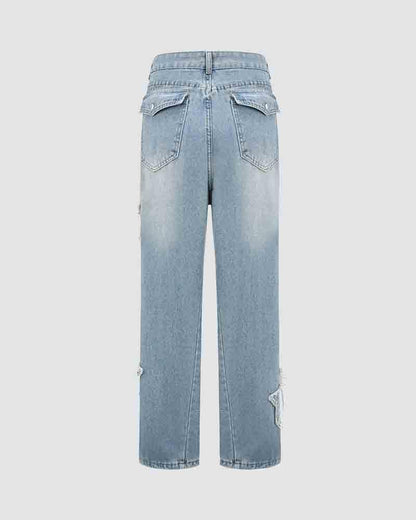 Distressed Star Sonimire Denim Jeans